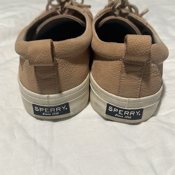 Sperry Tan Crest Vibe Leather Sneaker Sz 11 - Picture 2 of 5